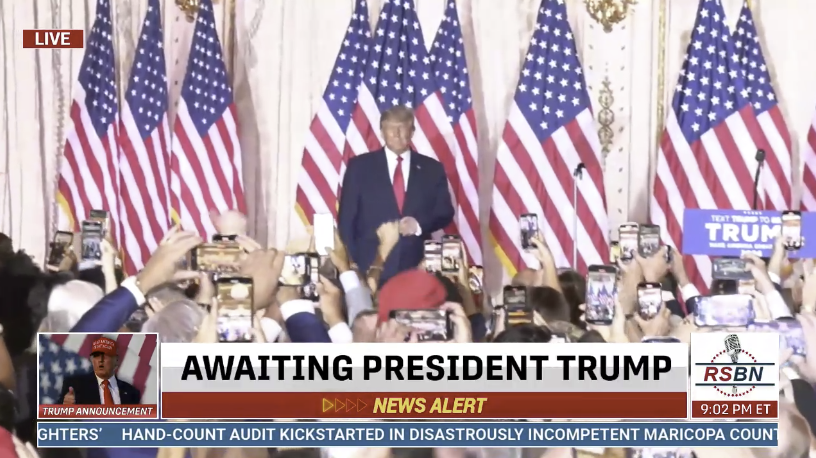 WOW: More than 12.5 Million Watched Trump’s 2024 Announcement LIVE Despite Mainstream Media Blackout