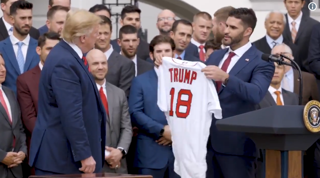 WATCH: Boston Red Sox Visit President Trump at White House (VIDEO)