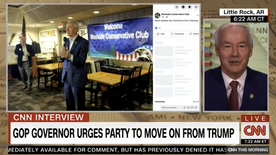 Weak and Pathetic RINO Arkansas Governor Asa Hutchinson Attacks Trump, Says He Will Consider a Run for President Against Trump for Nomination (VIDEO)