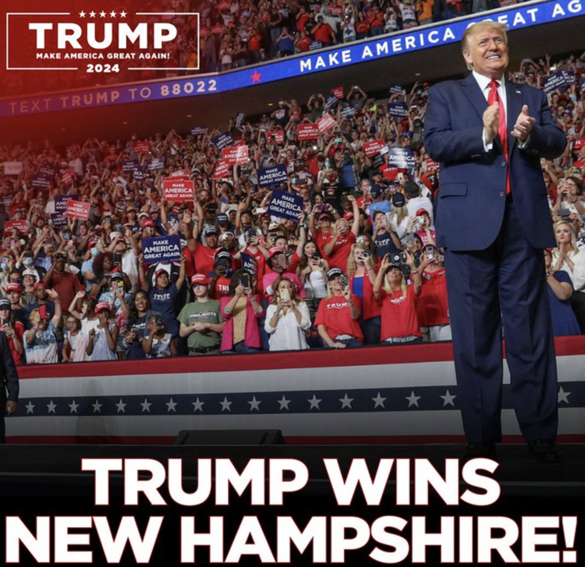 Donald J. Trump WINS New Hampshire Primary – Dominates Haley