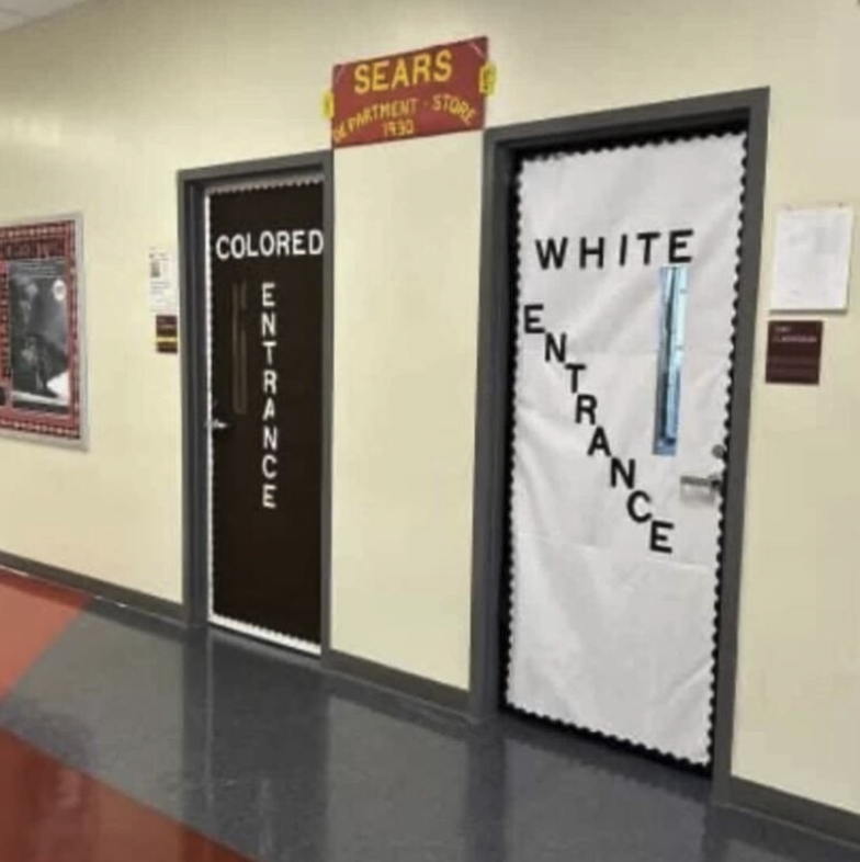 Outrage at West Charlotte High School: Segregated Classroom Doors Labeled ‘White’ and ‘Colored’