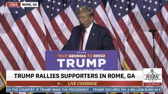 President Trump HAMMERS Joe Biden in Rome, Georgia in Front of Massive Crowd (WATCH)